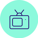 illustration på en tv